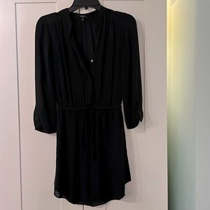 Aritzia Babaton Bennet Silk Black Dress - XXS